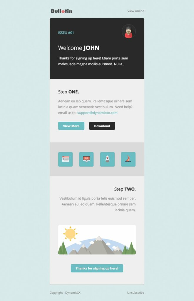 Bundle 7 Email Templates + Builder MasterBundles