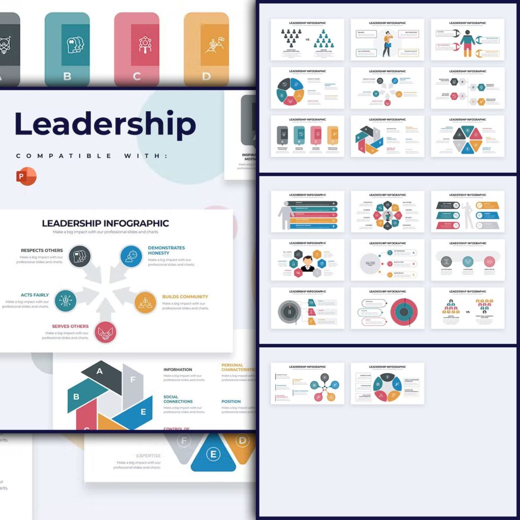 Business Leadership Powerpoint Infographics – MasterBundles