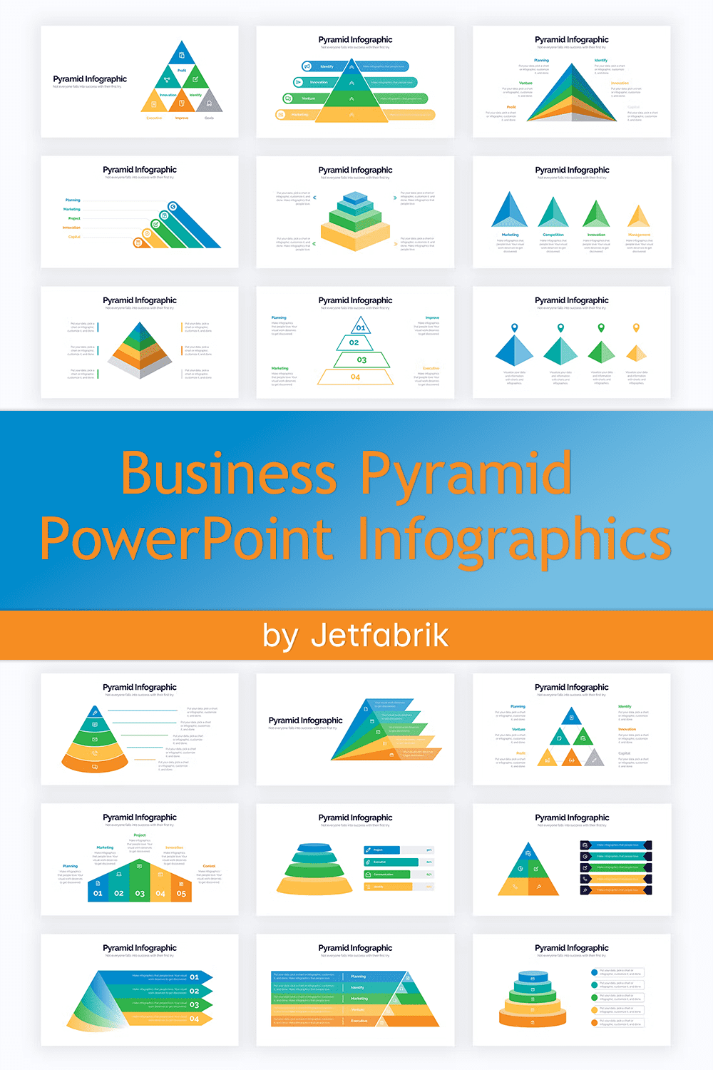 Business Pyramid PowerPoint Infographics - Pinterest.