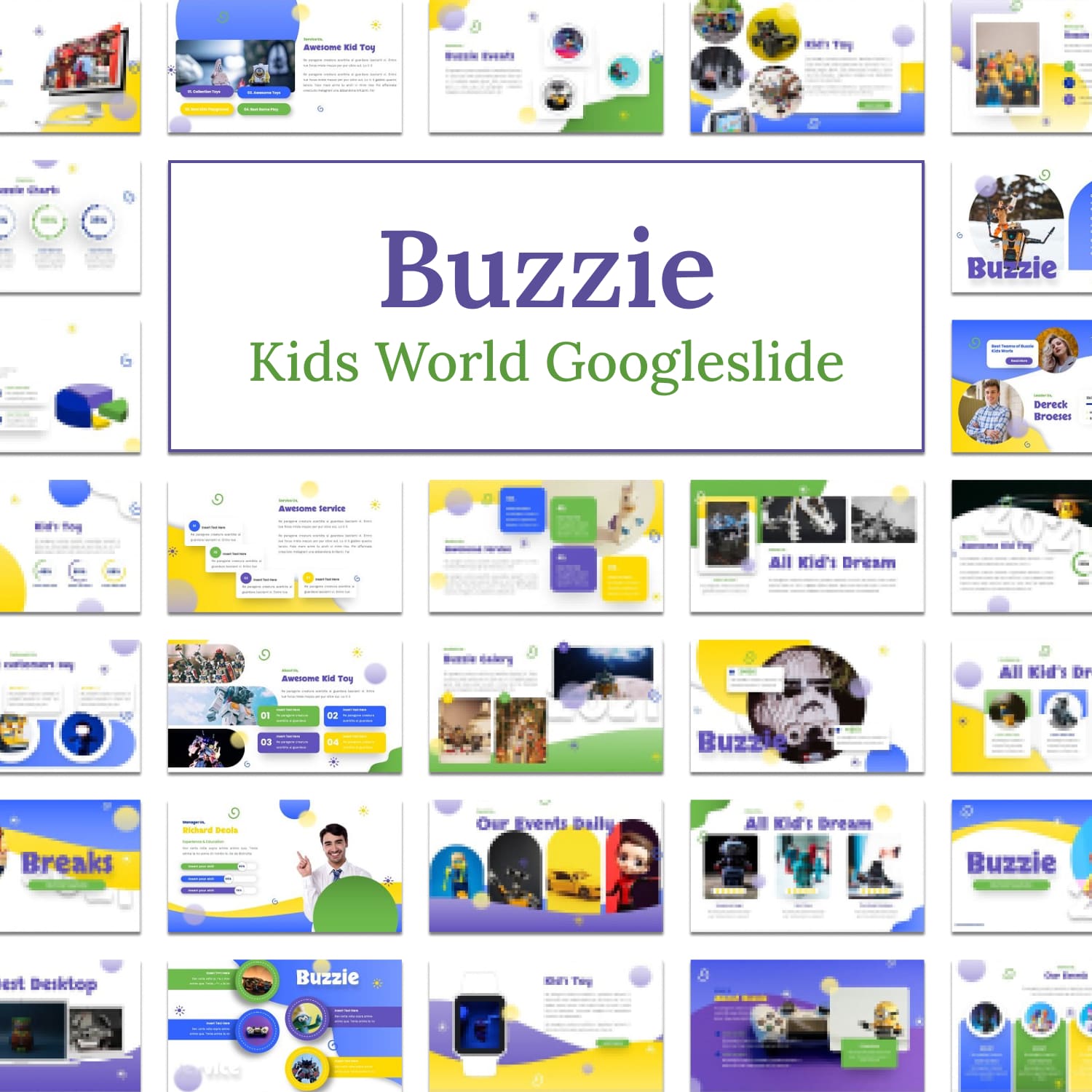 Buzzie - Kids World Googleslide.