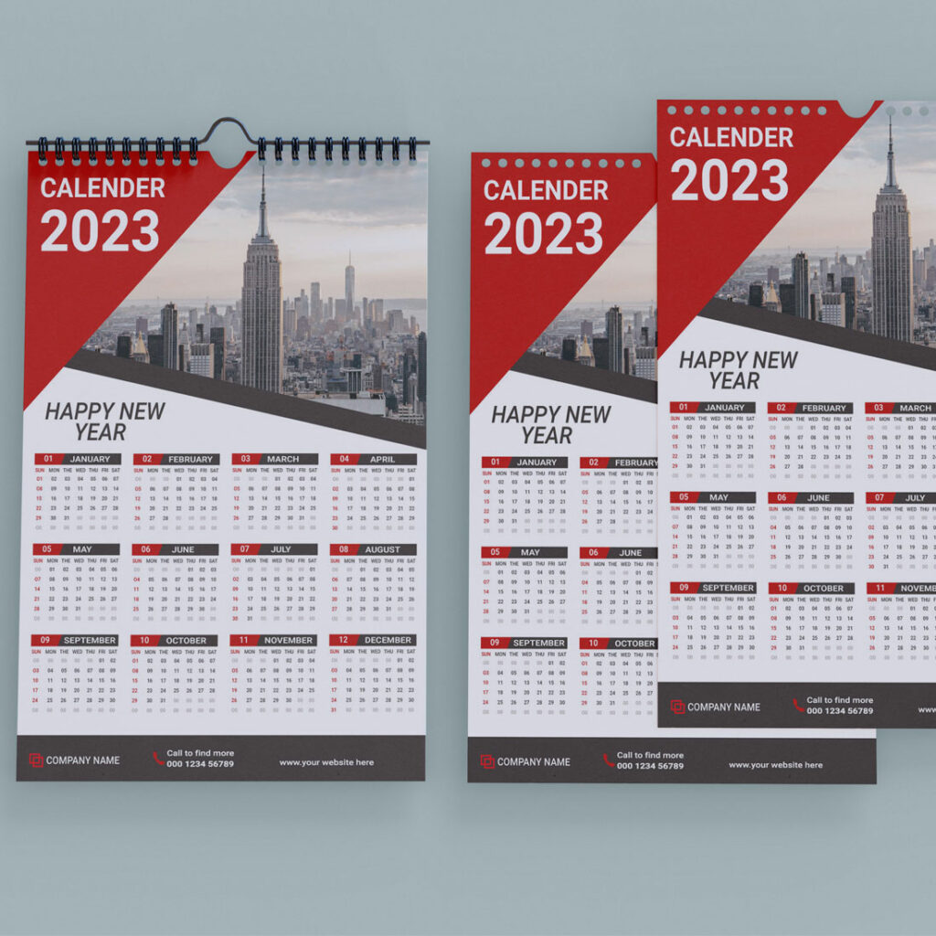 Best Wall Calendar Design Template MasterBundles