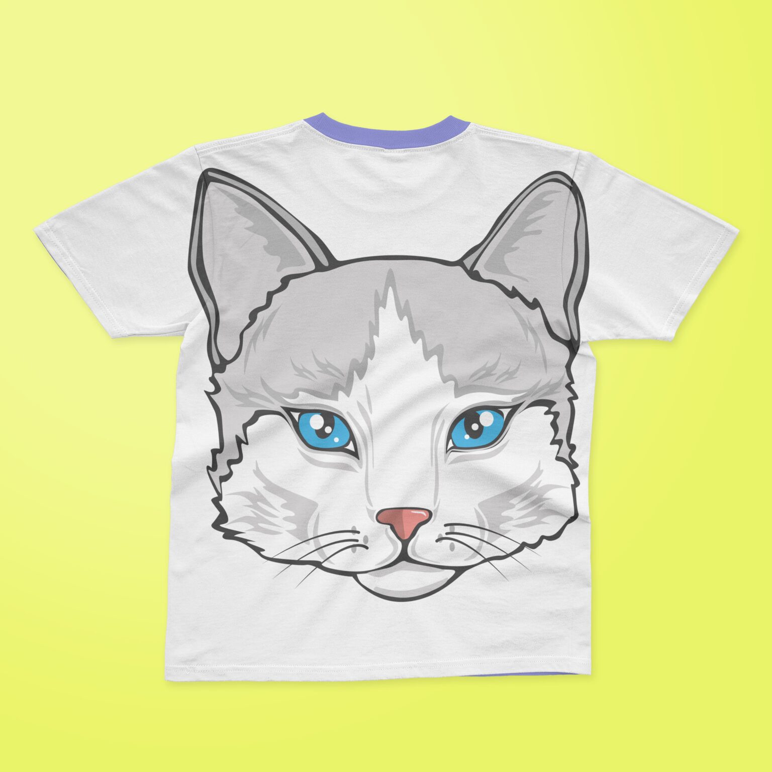 Cat Face Tshirt Designs Bundle MasterBundles