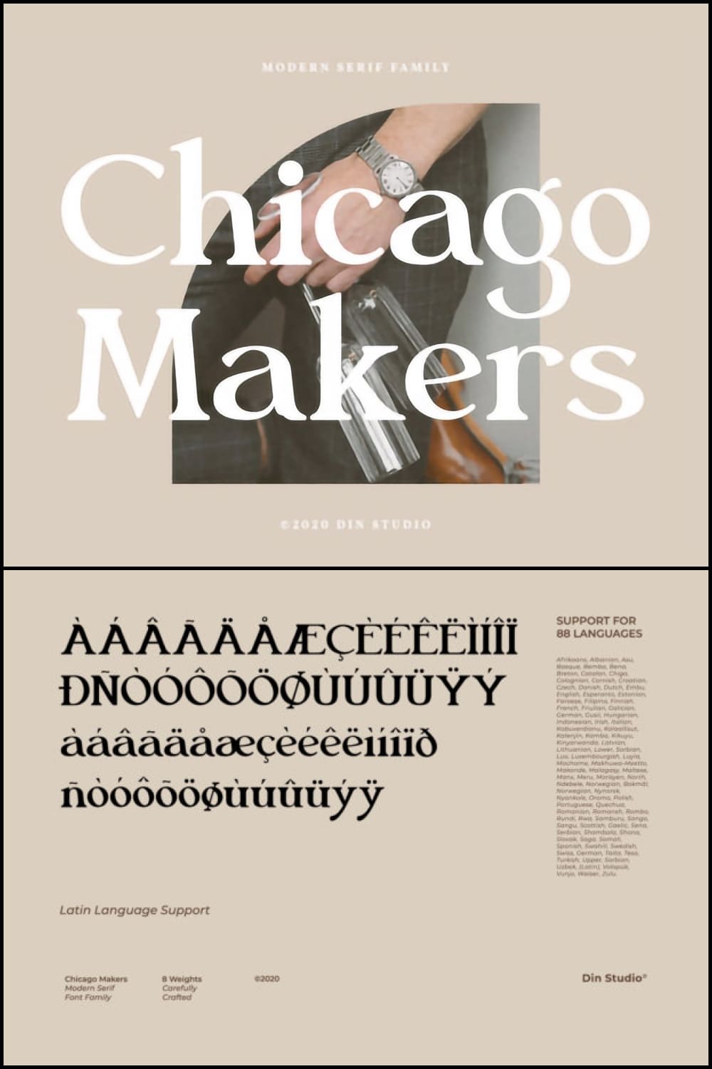 Chicago Makers Font - Pinterest.