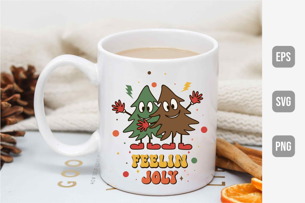 Mug Christmas Sublimation Design preview image.