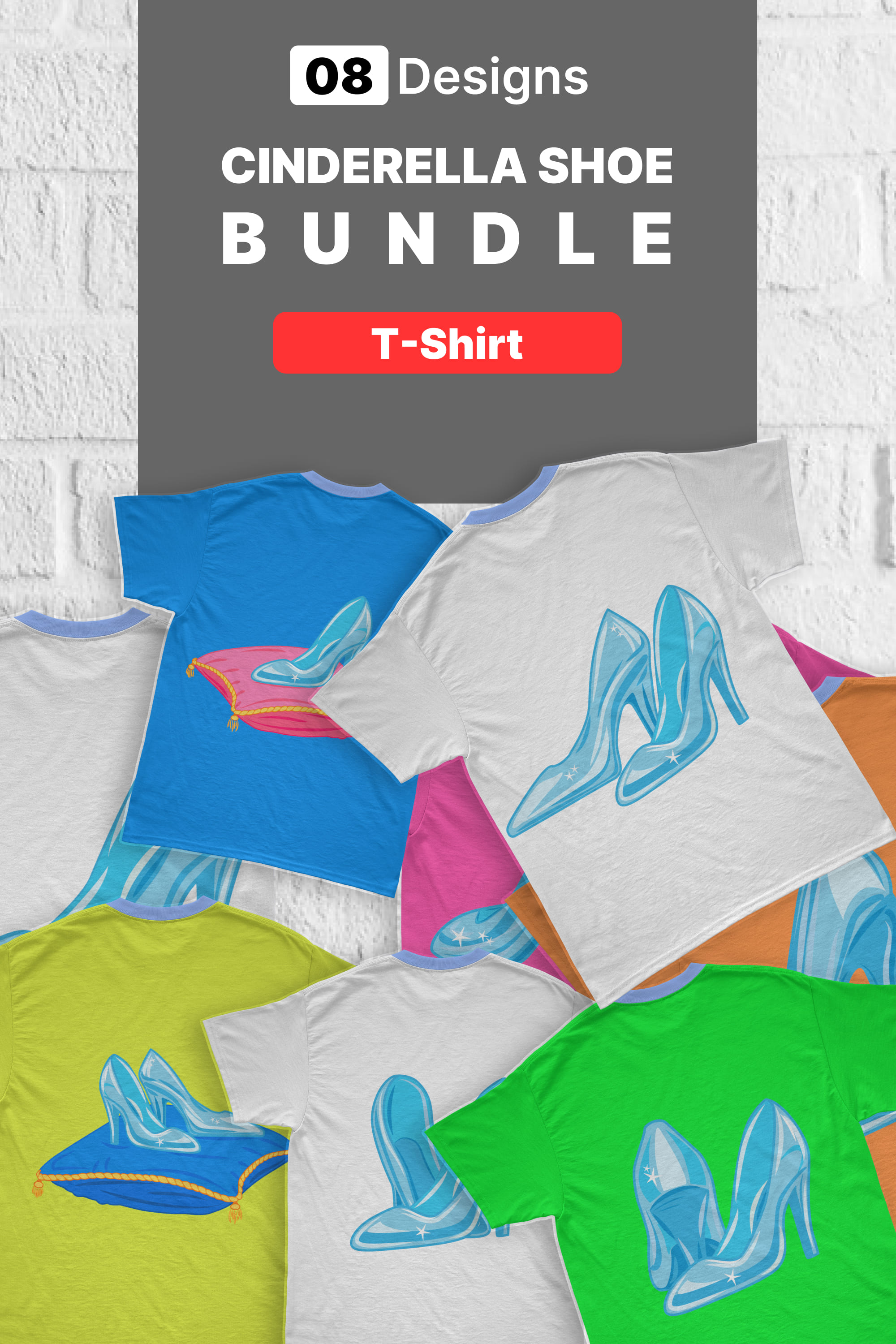 Shoe – Cinderella Bundle SVG T-Shirt Designs MasterBundles
