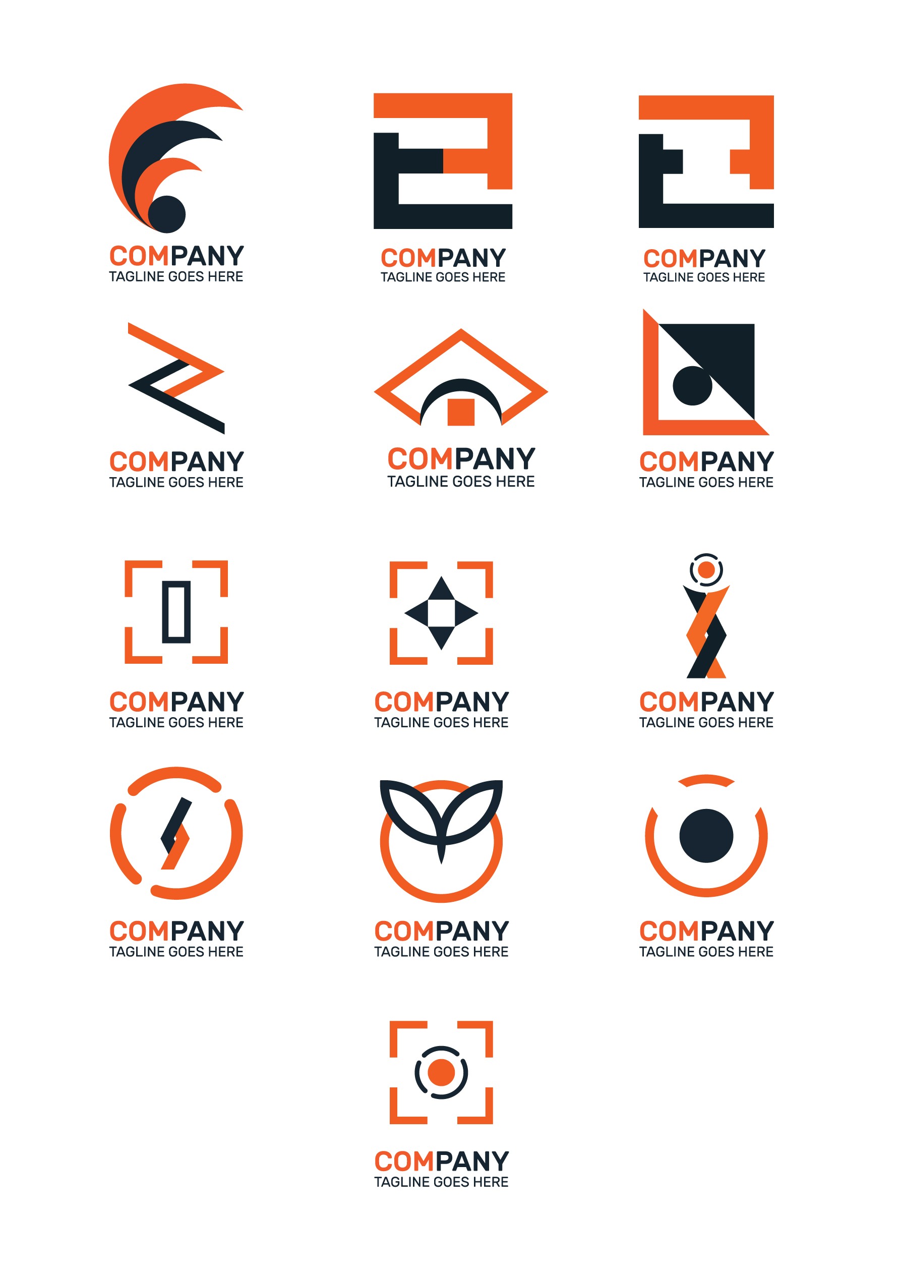 Company Logo Templates Bundle preview image.