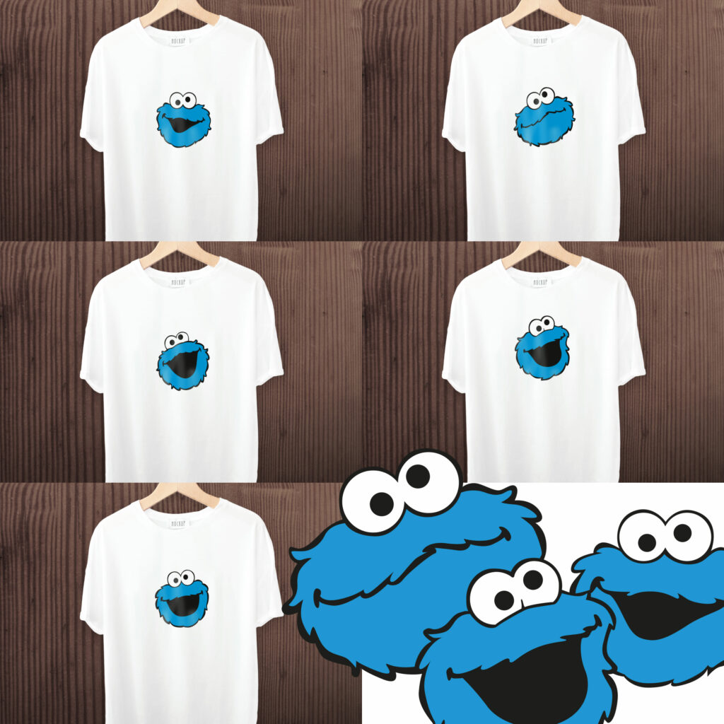 Big Cookie Monster TShirt Designs Bundle MasterBundles
