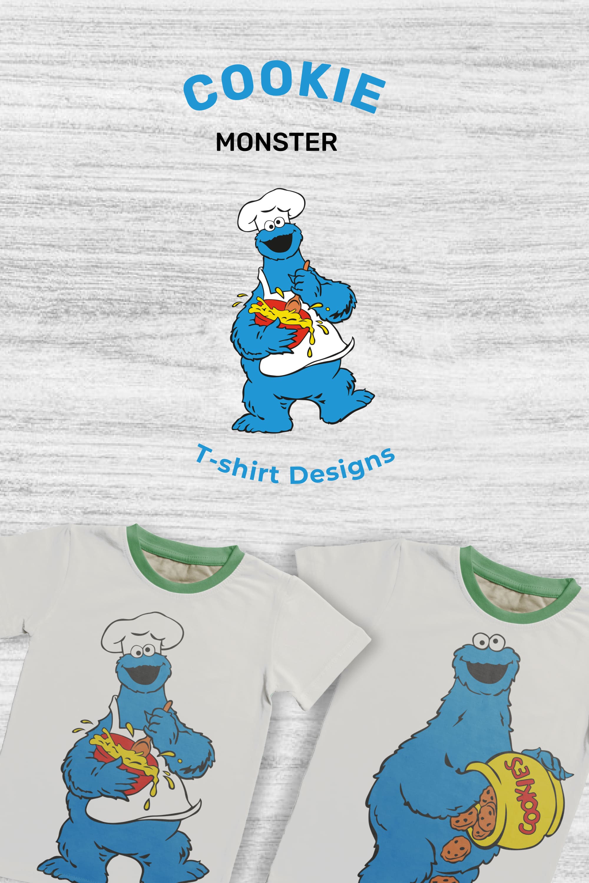 Cookie Monster T-shirt Designs Bundle - Pinterest.