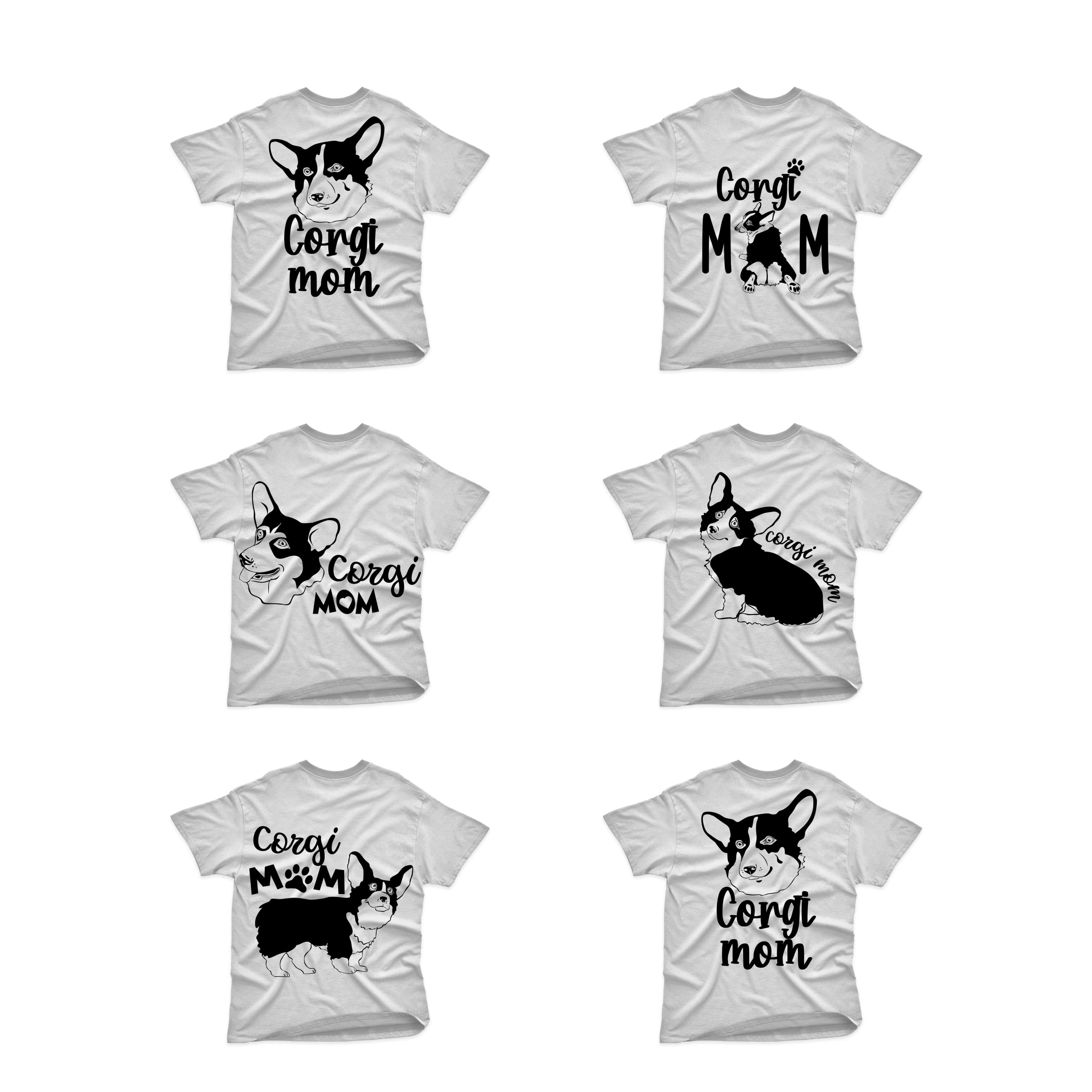 corgi butt SVG T-shirt Designs Bundle cover.
