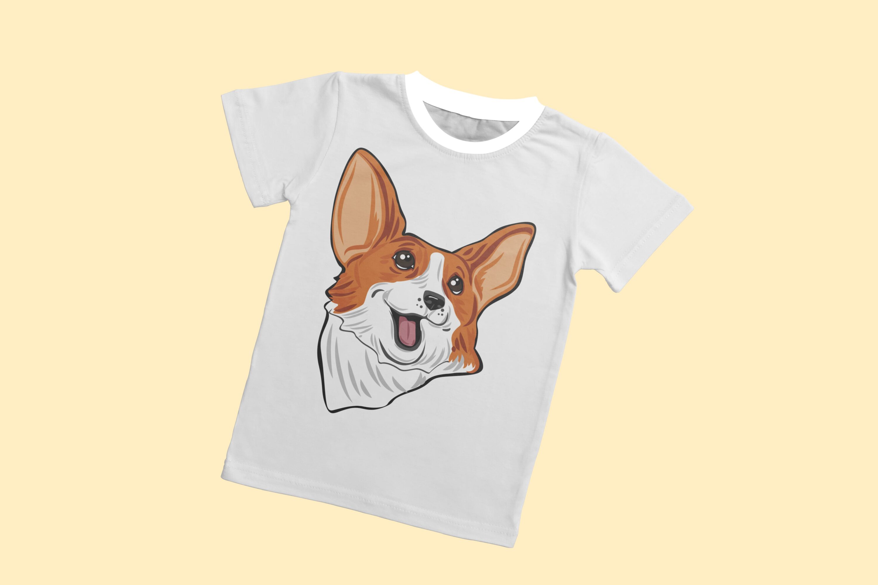 Cool corgi face for the different fabrics.