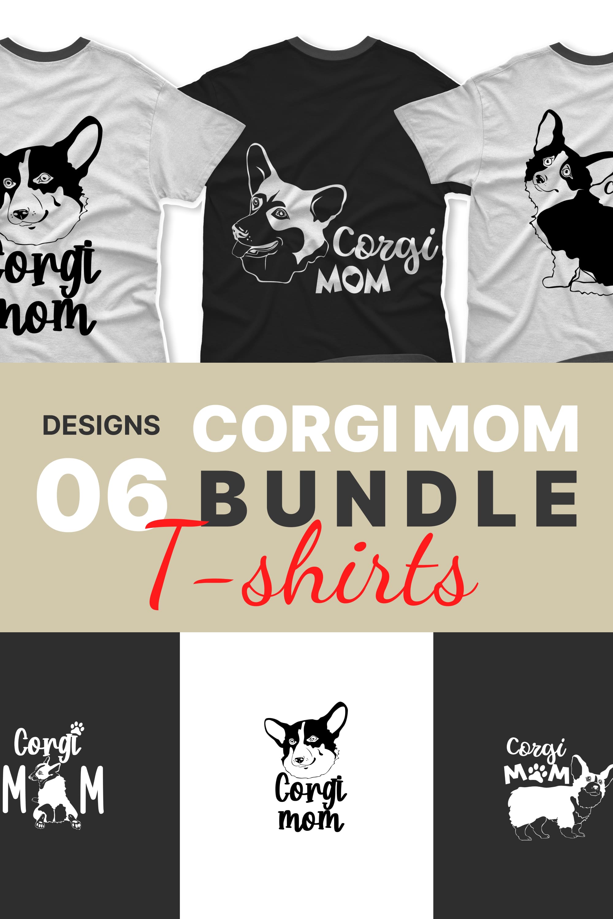 corgi mom t shirt designs bundle pinterest 301