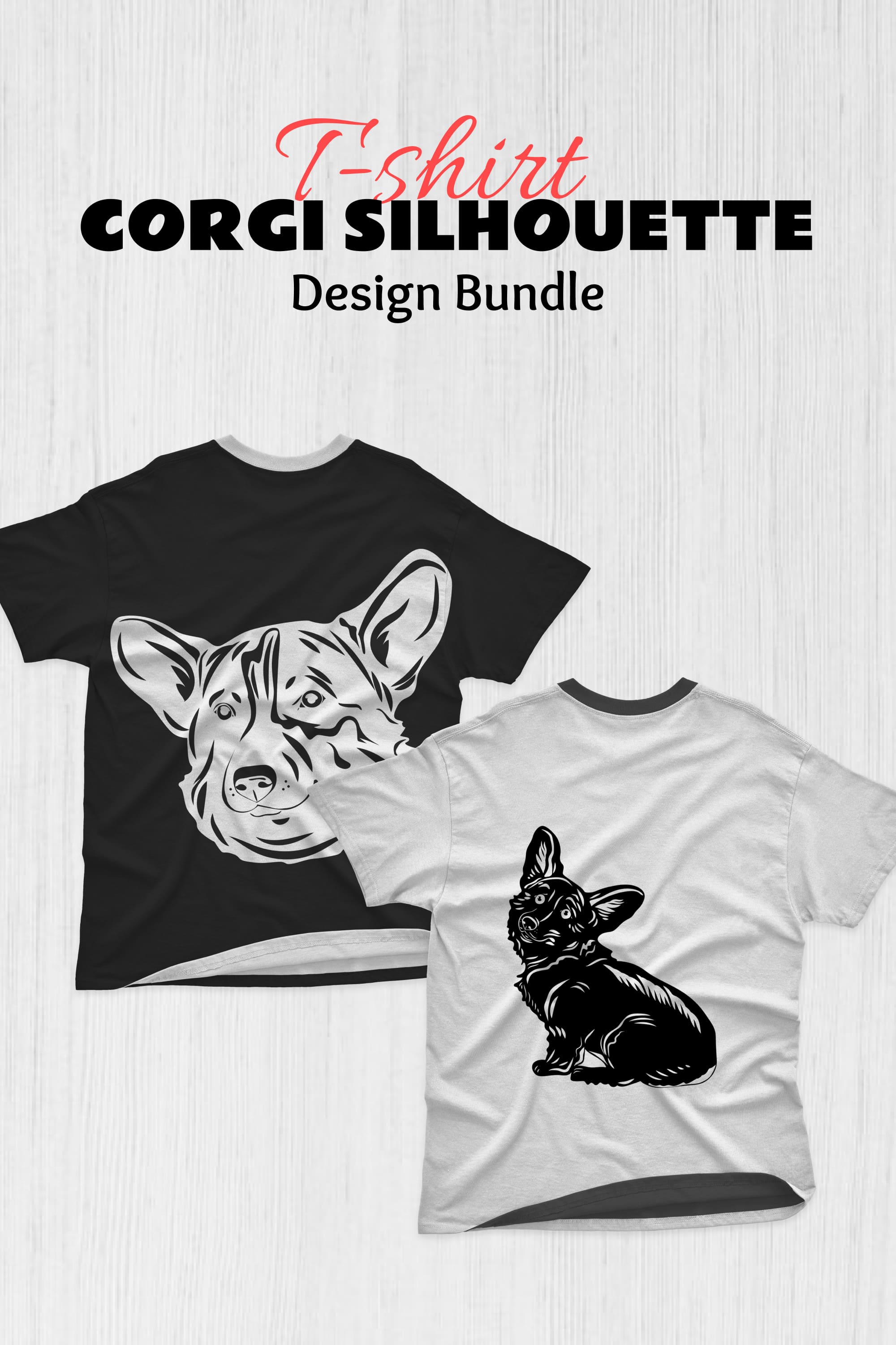 corgi silhouette t shirt designs bundle pinterest 232