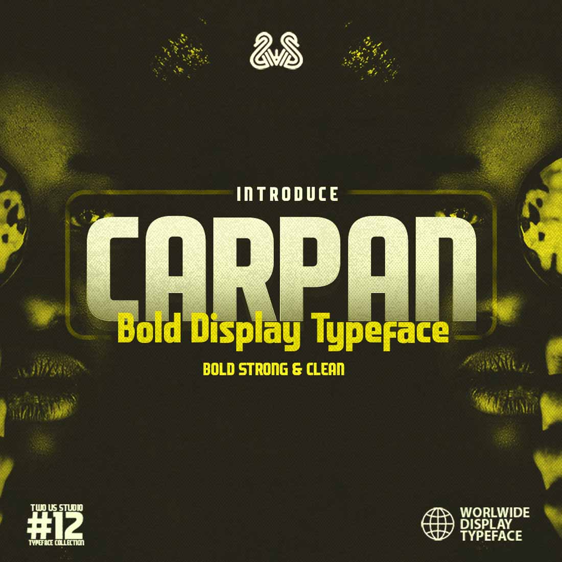 Colorful cover Carpan - Bold Display Typeface.