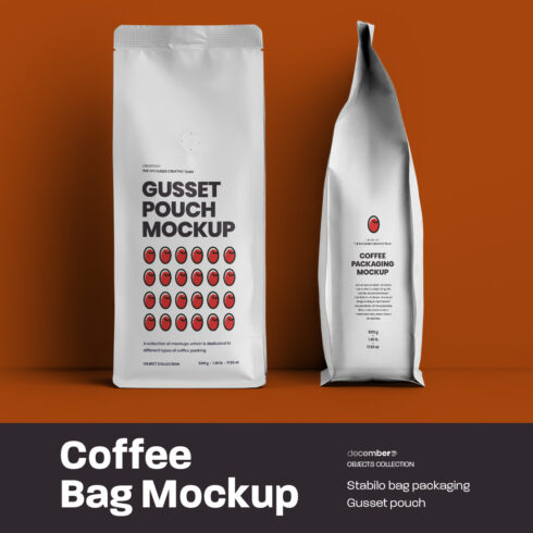 Coffee Bag Mockups Side Gusset cover image.