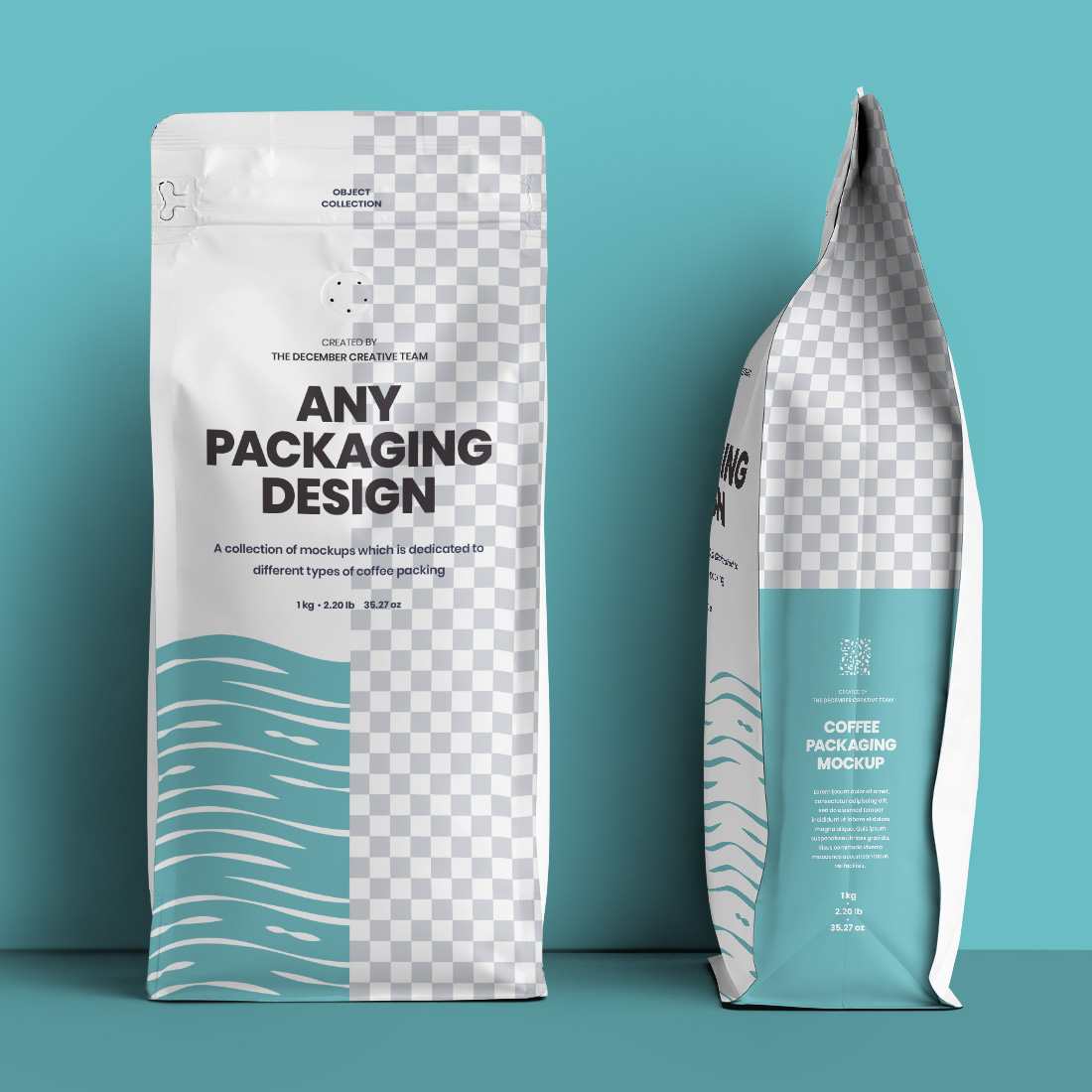 Coffee Pouch Design Bag Mockup cover image.