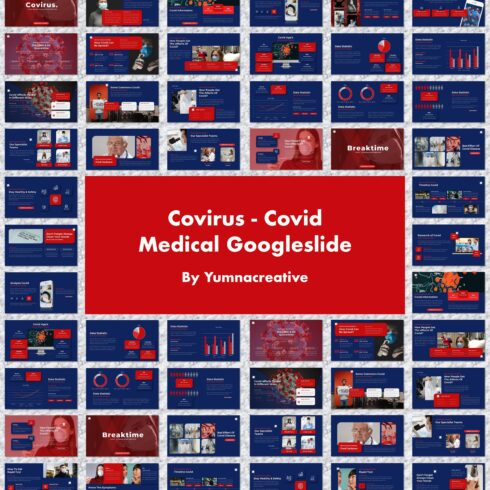 Covirus Covid Medical Google Slide - main image preview.