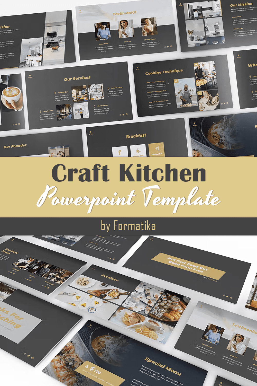 Craft Kitchen Powerpoint Template - Pinterest.