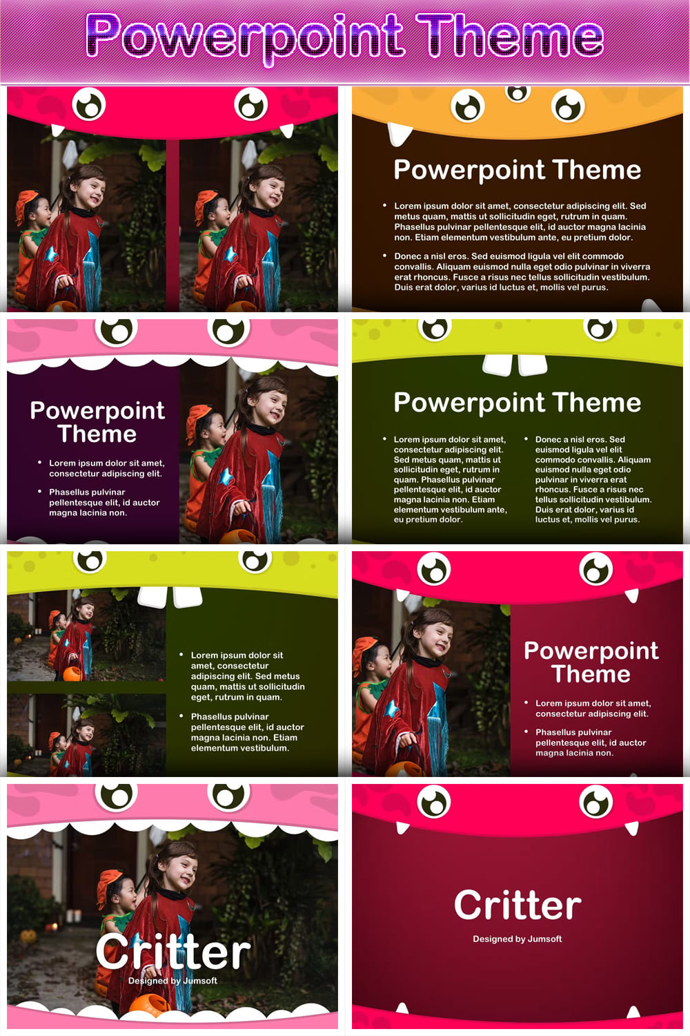 Critters PowerPoint Template - Pinterest.