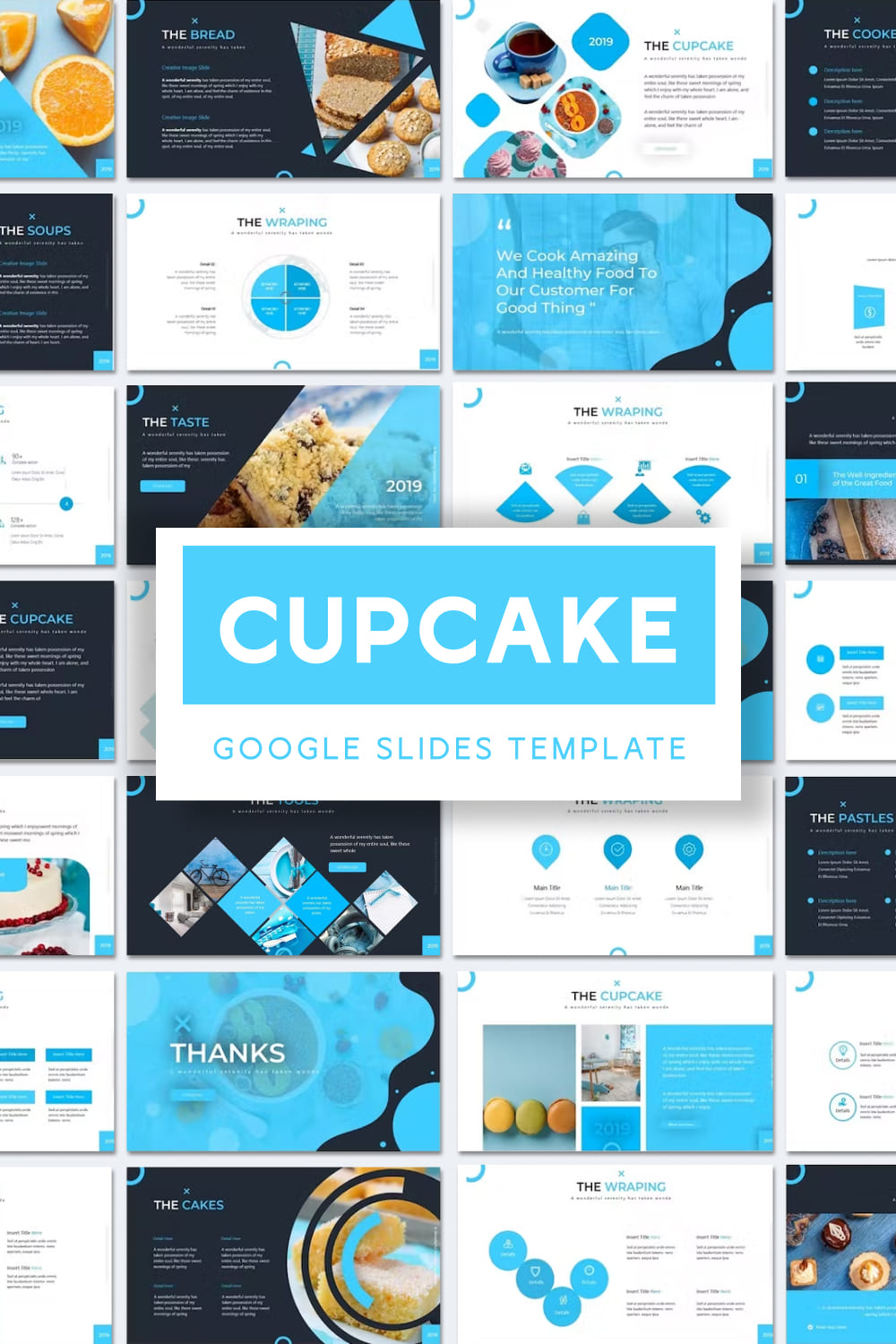 Cupcake | Google Slides Template - Pinterest.