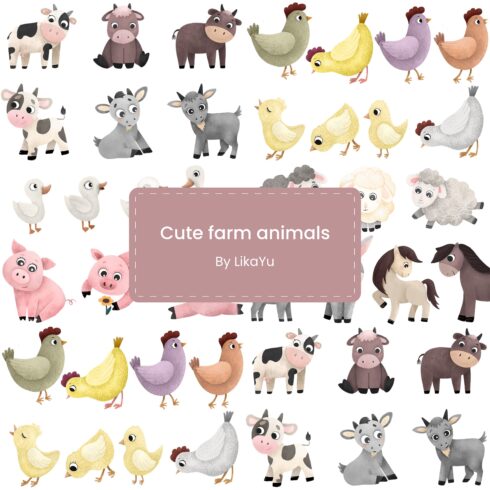 Cute farm animals.