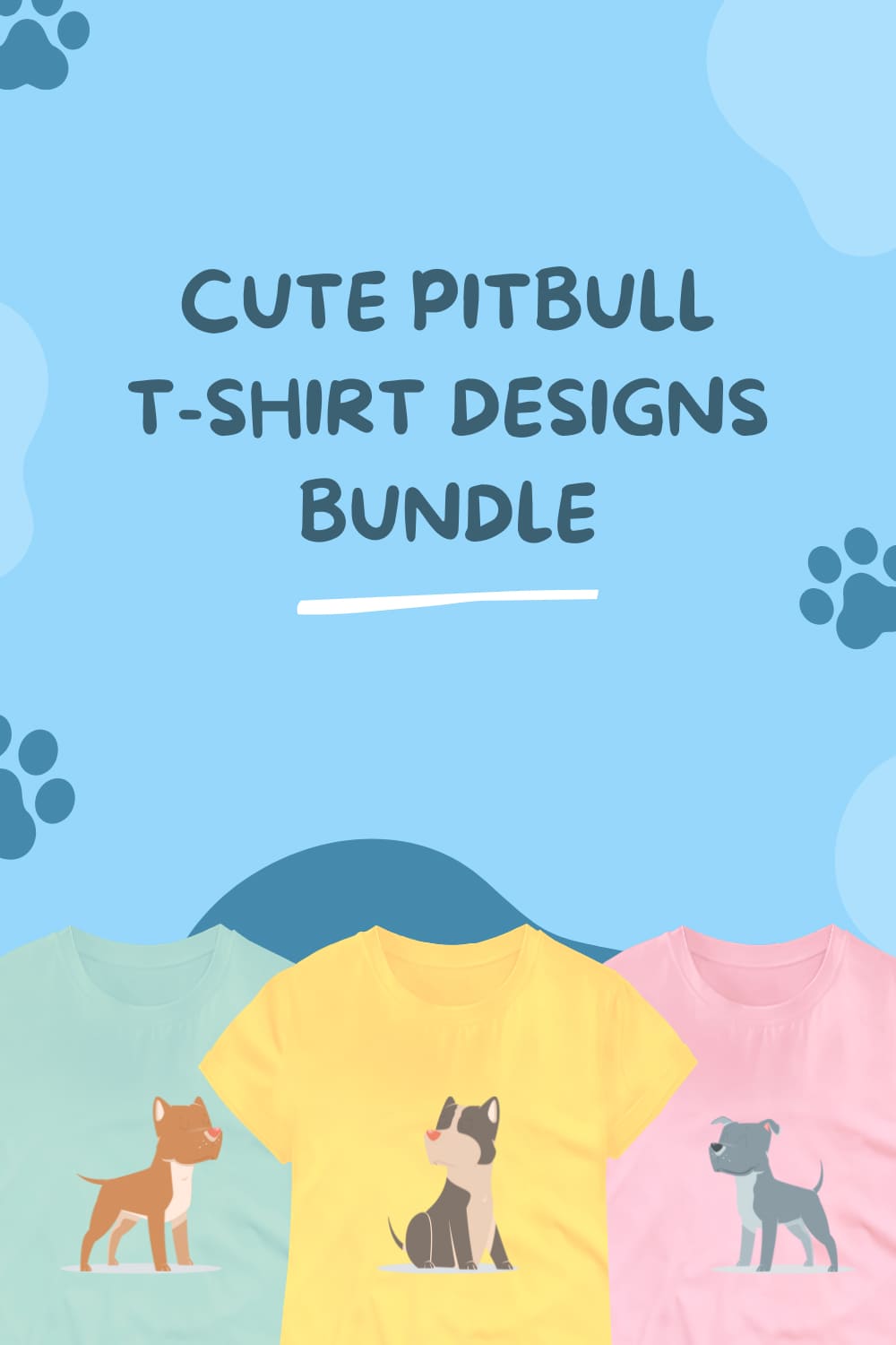 cute pitbull design