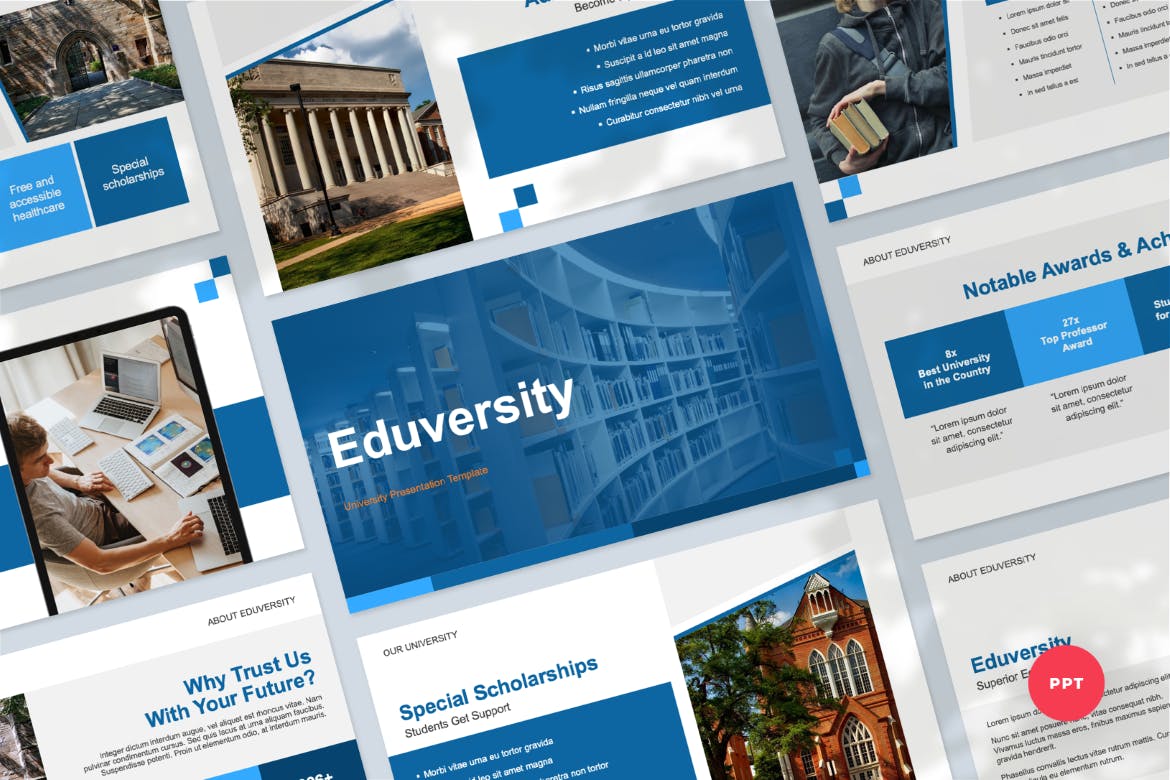 Cover image of Eduversity Presentation Template.