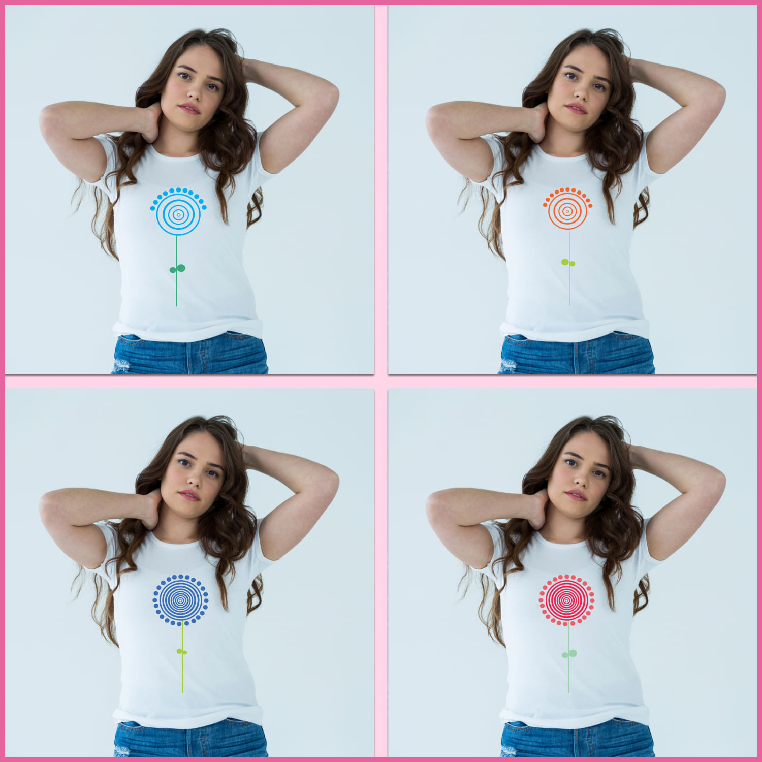 Collection from images of t-shirts with gorgeous dandelion prints.
