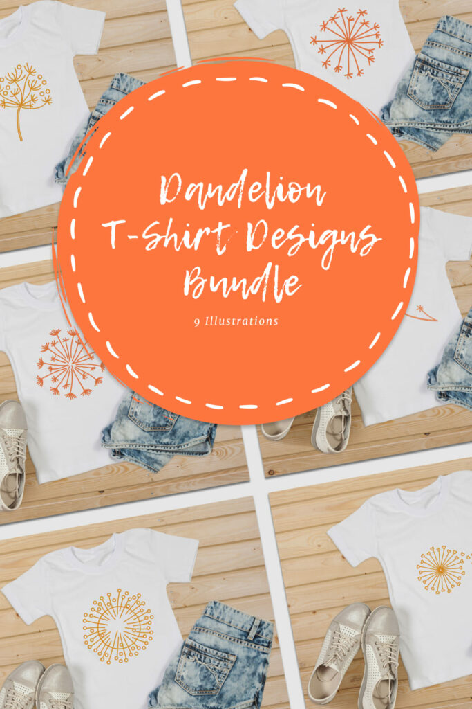 Dandelion T-Shirt Designs Bundle – MasterBundles