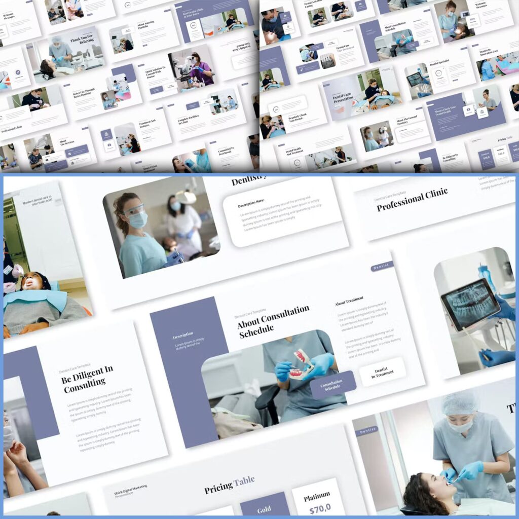 Dental Care Powerpoint Presentation Template MasterBundles