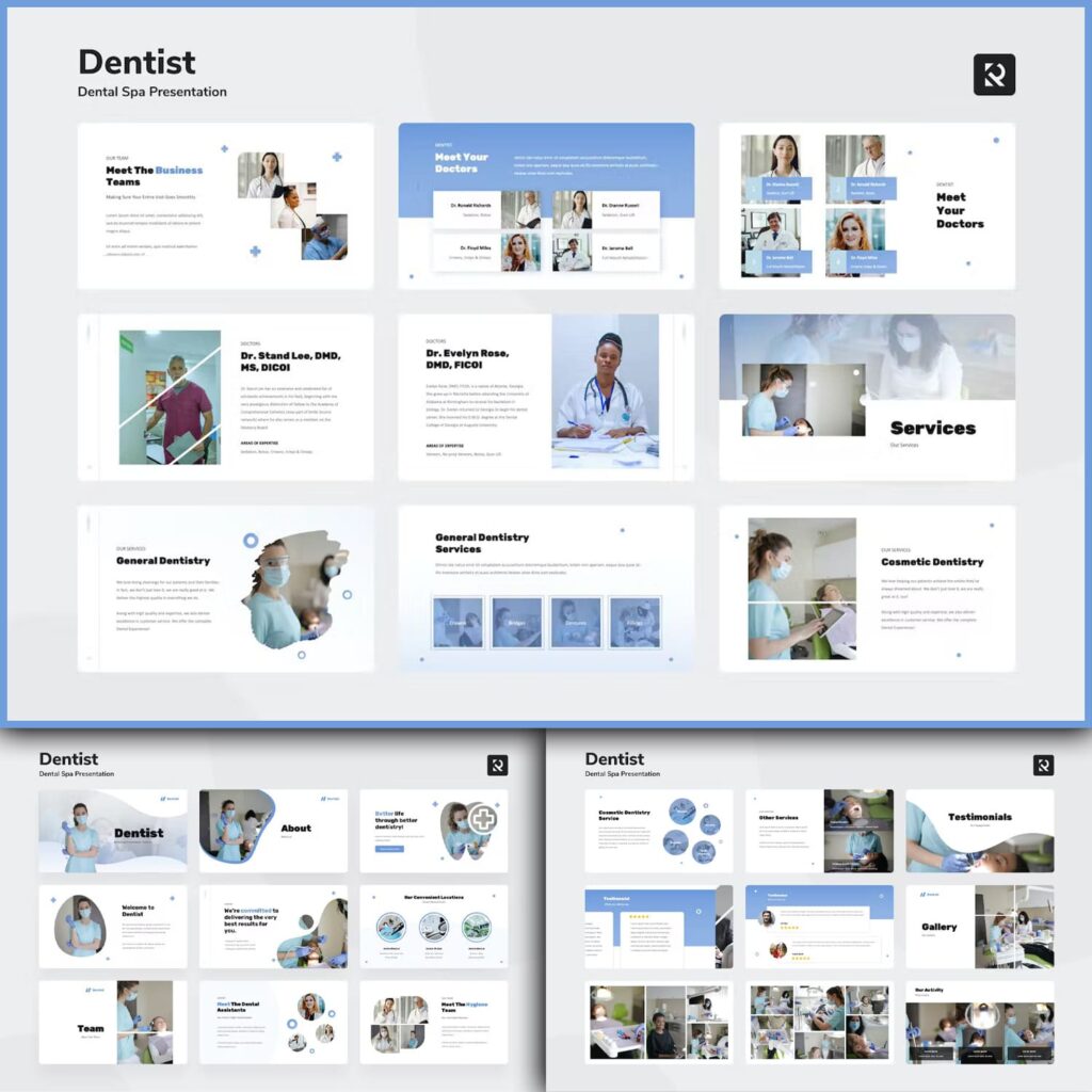 Dentist – Dental Spa Powerpoint Presentation Template – MasterBundles