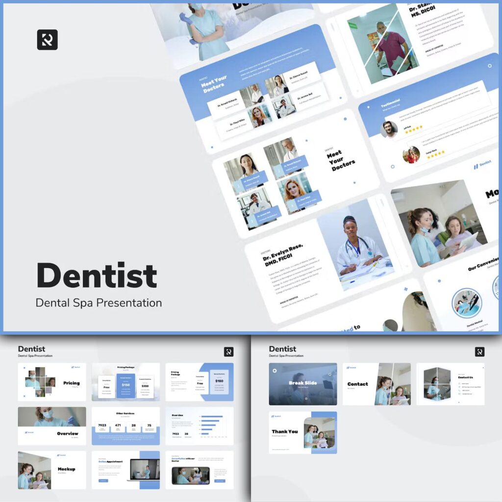 Dentist – Dental Spa Powerpoint Presentation Template – MasterBundles