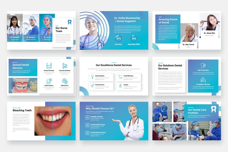 Dentiza – Dentist & Dental Clinic Powerpoint Template – MasterBundles