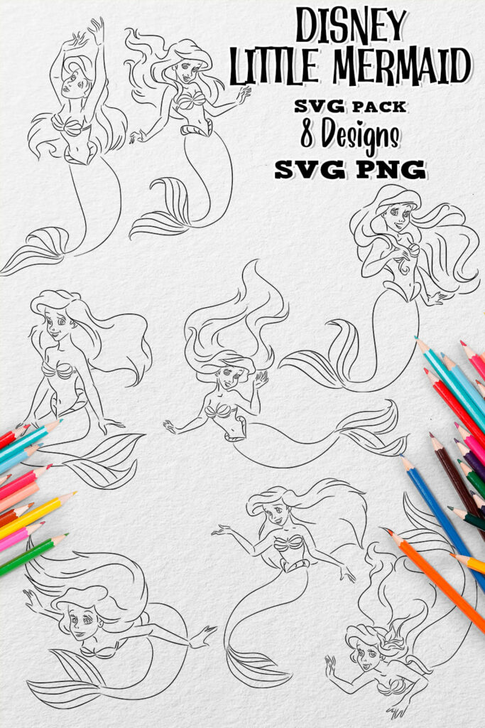 Disney Little Mermaid SVG – MasterBundles