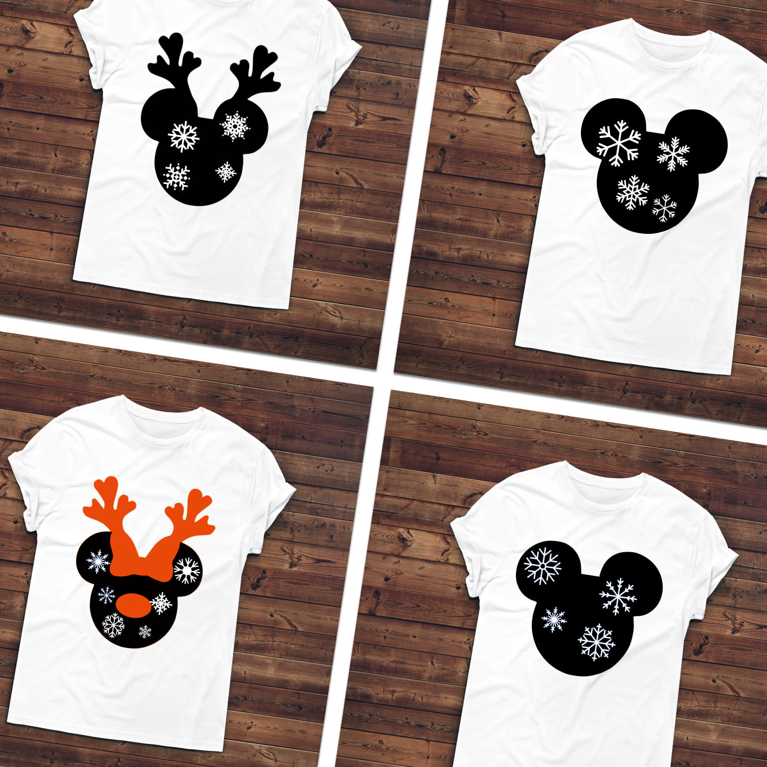 Disney Snowflake SVG T-shirt Designs cover.