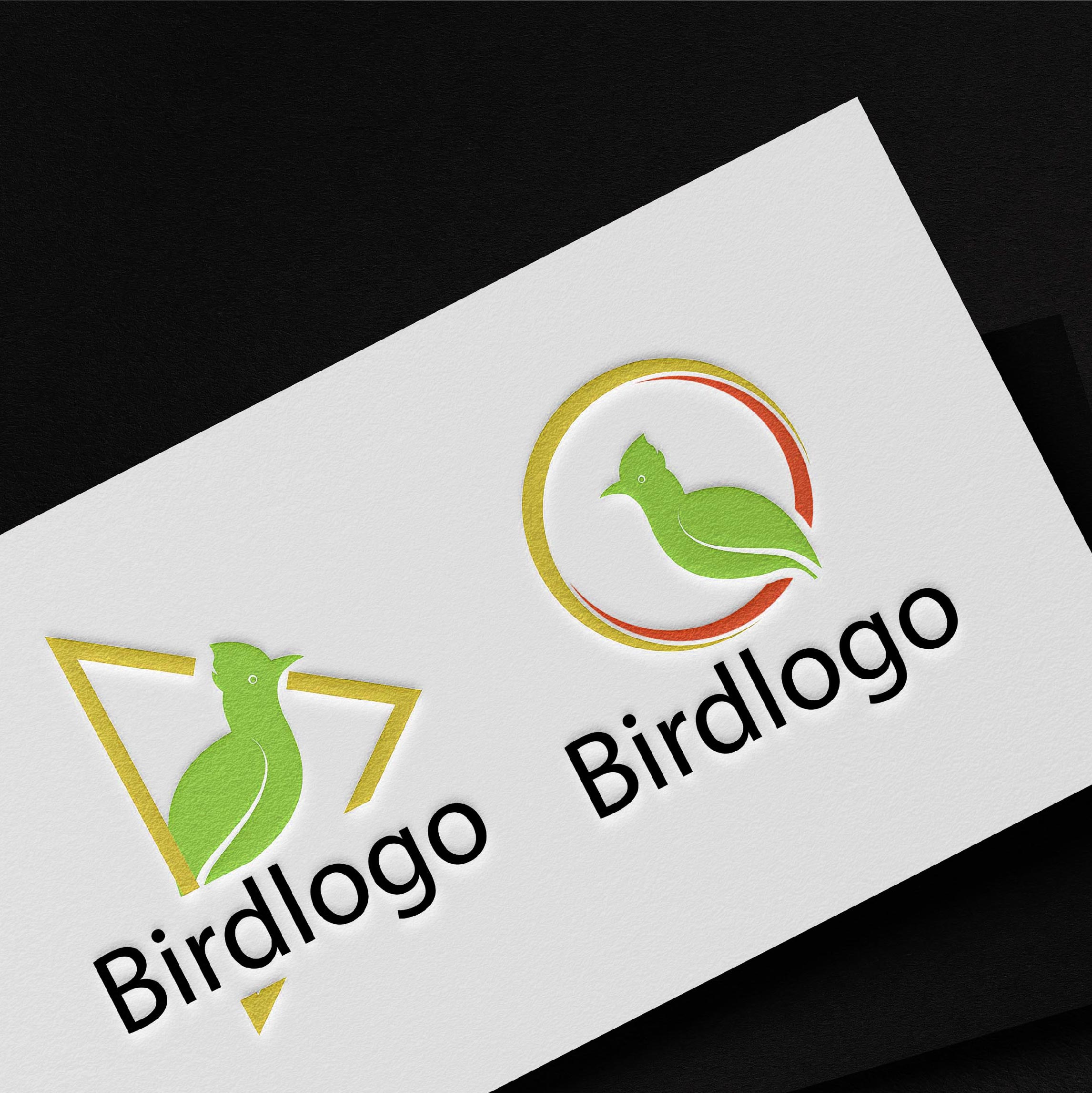 Bird Iconic Logo Design preview image.