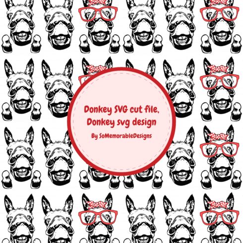 Donkey SVG cut file, Donkey svg design.