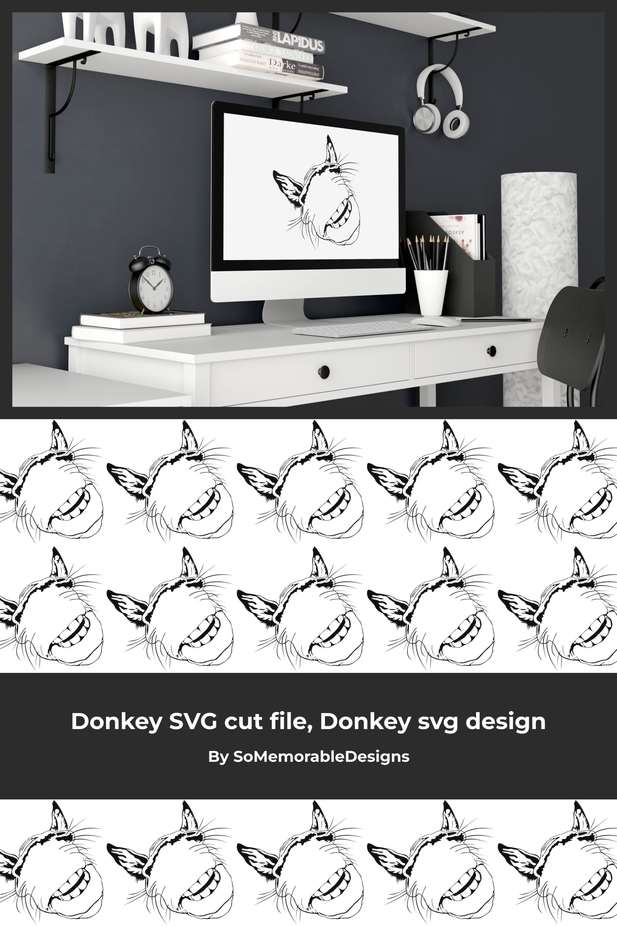donkey svg cut file donkey svg design 03 200