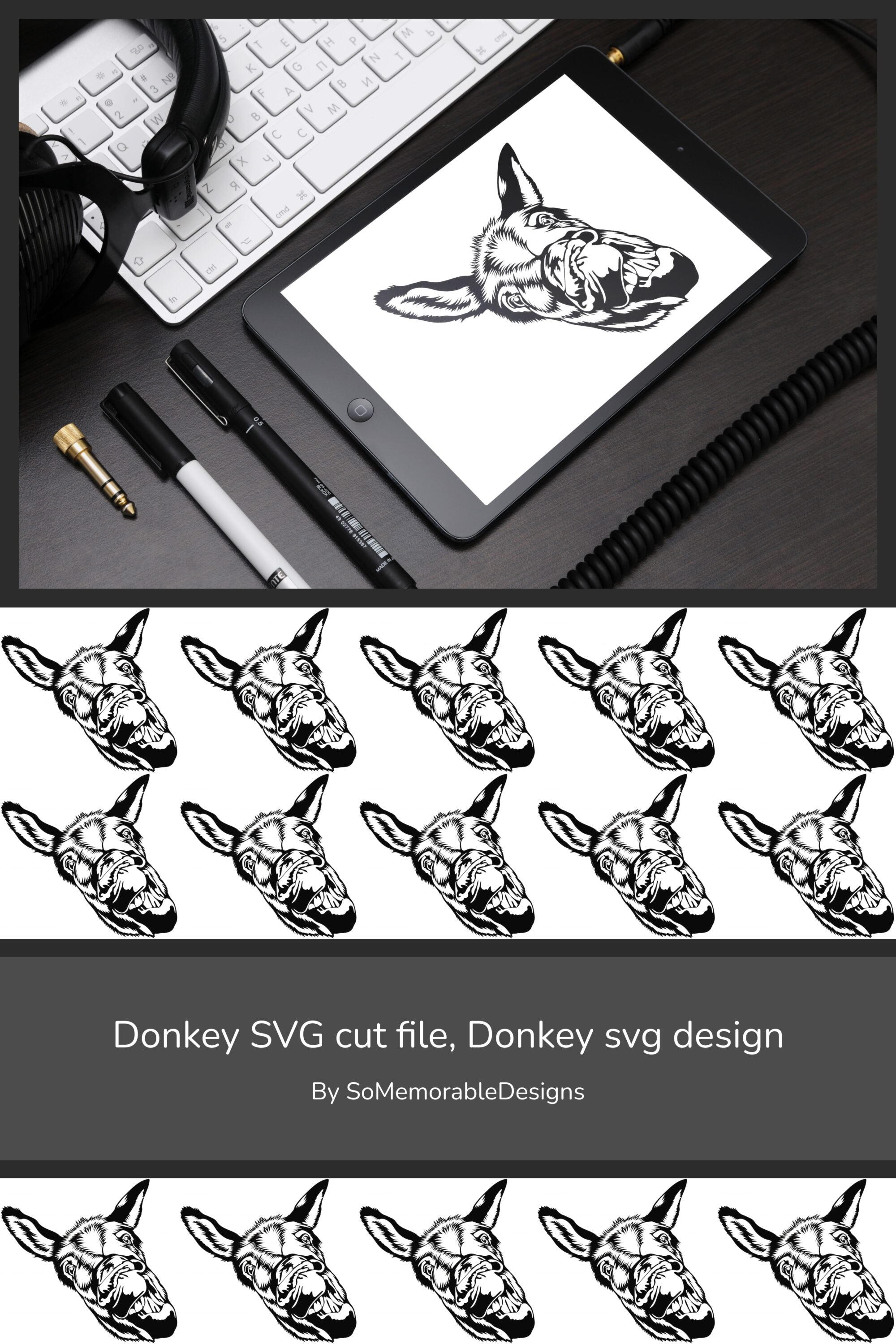 donkey svg cut file donkey svg design 03 866