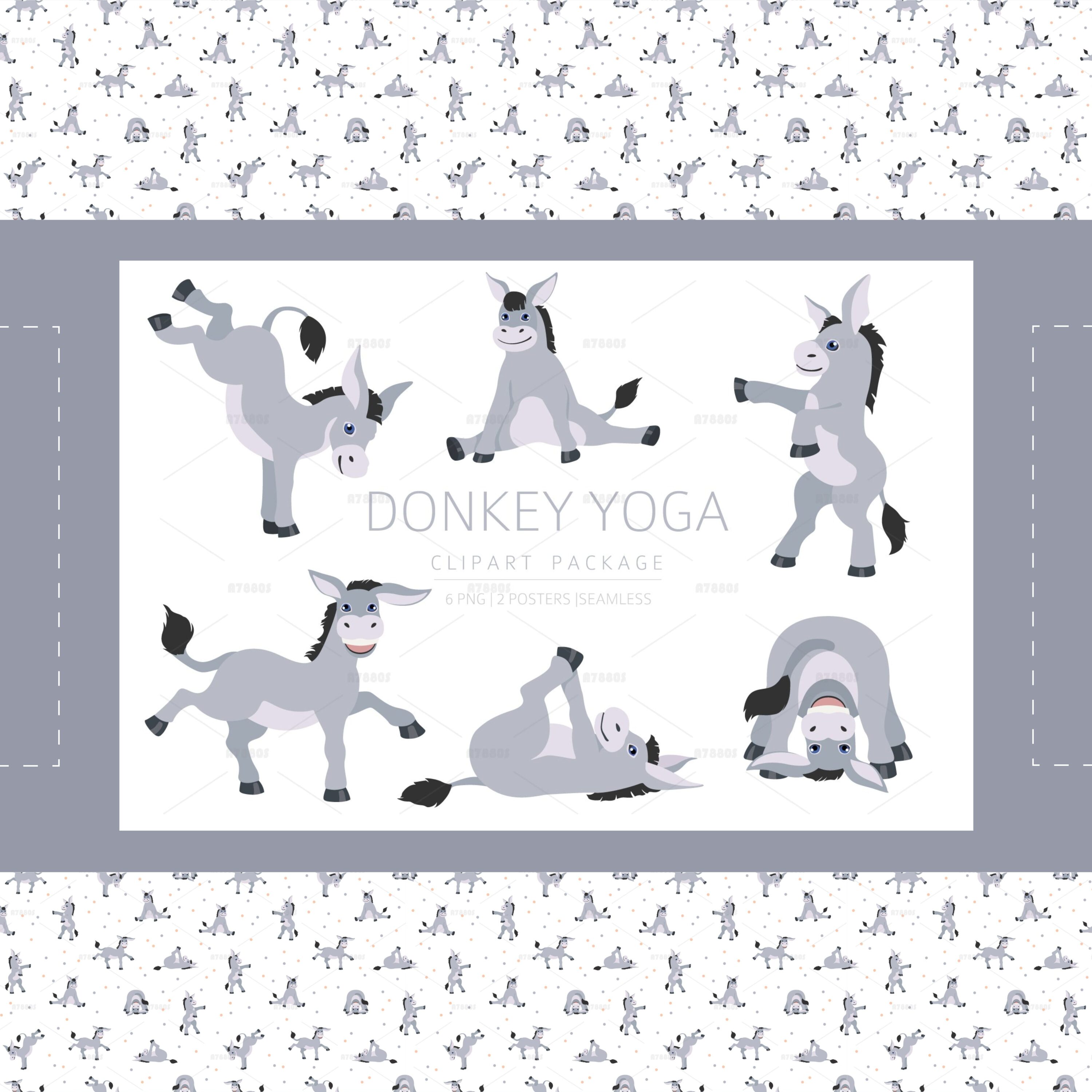 Donkey yoga cover.