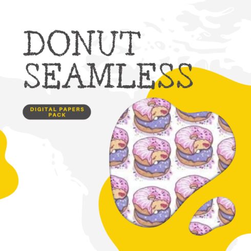 12 Donut Seamless Digital Papers Pack.