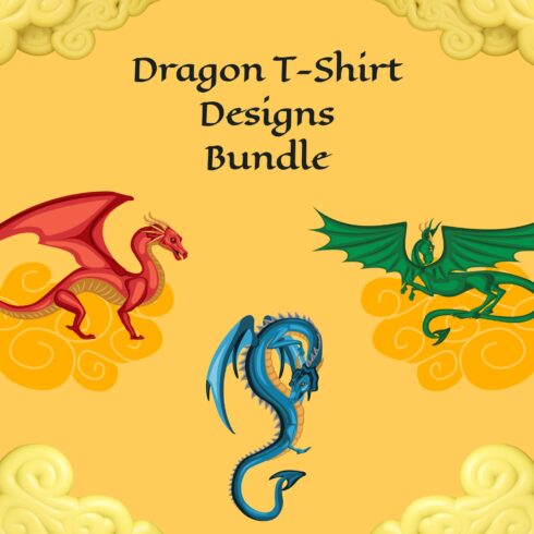 Dragon T-shirt Designs Bundle.