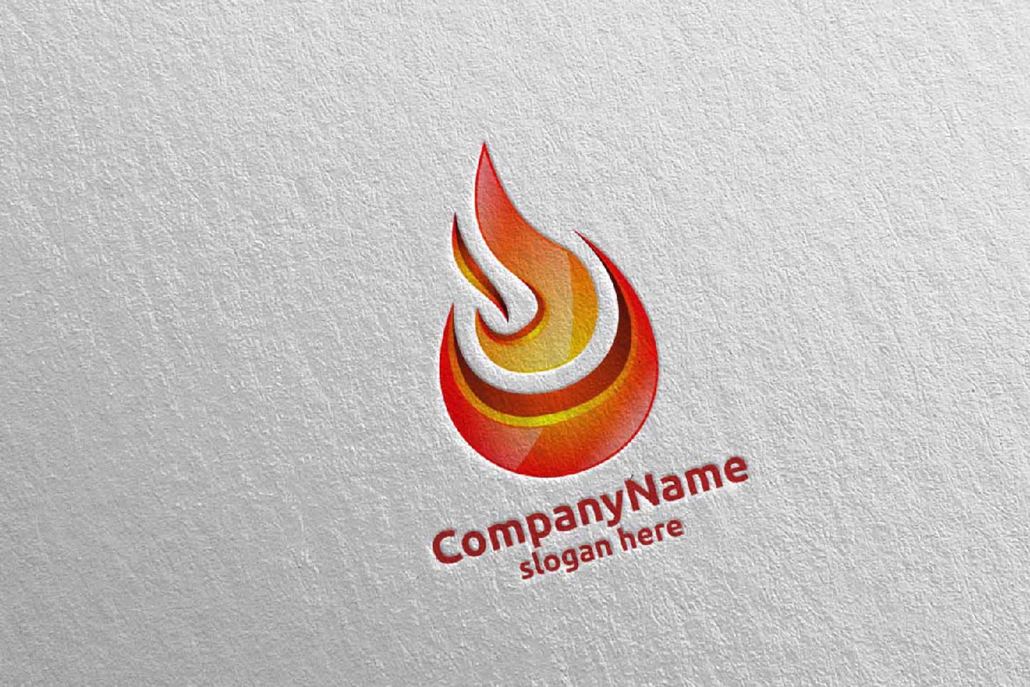 Cover image of 3D Fire Flame Element Logo Design.