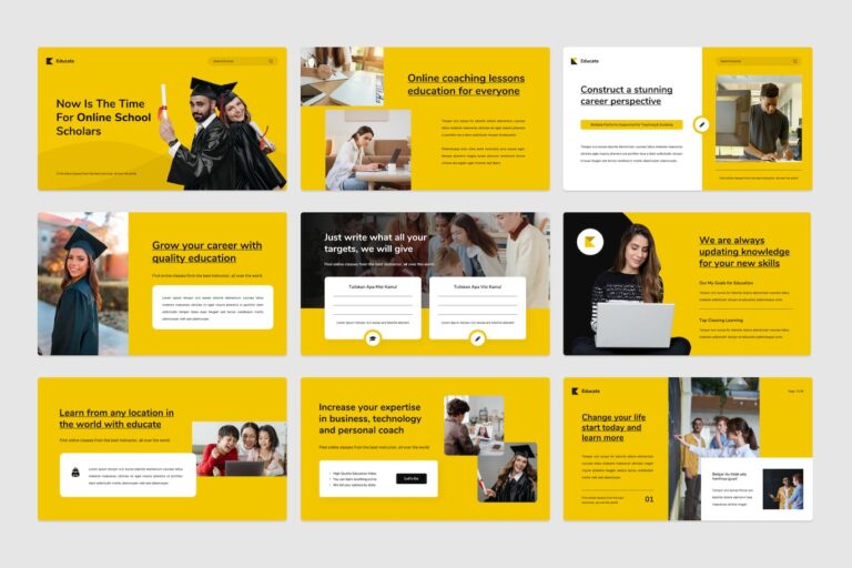 Educate - Education Keynote Presentation Template – MasterBundles