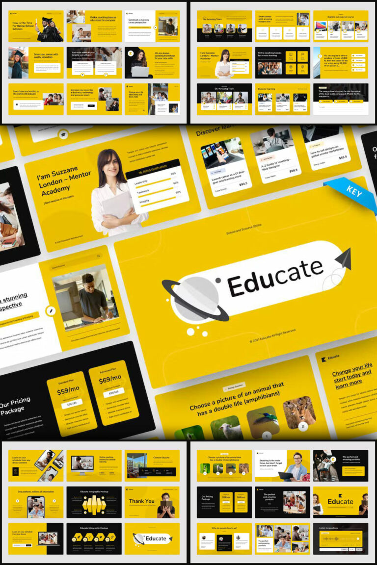 Educate - Education Keynote Presentation Template – MasterBundles
