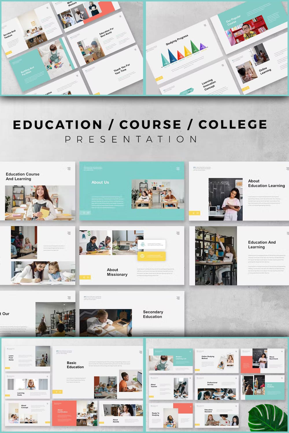 Education/College Presentation Slide - Pinterest.