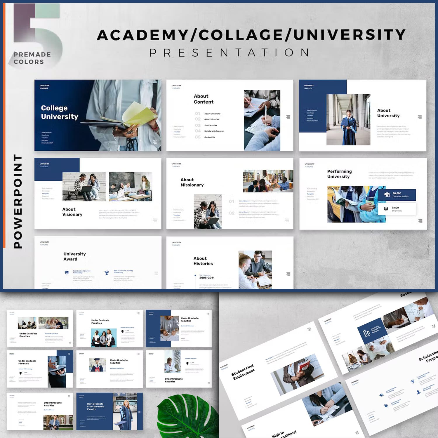 Education University Presentation Slide - main image preview.