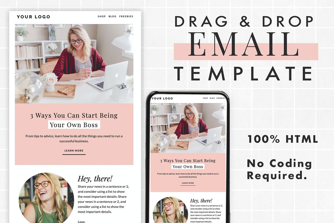 Collection of images of beautiful email design template.