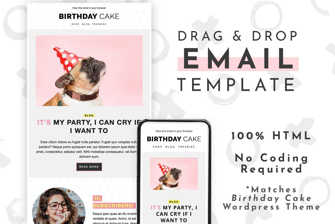 Pack of images of wonderful email design template.