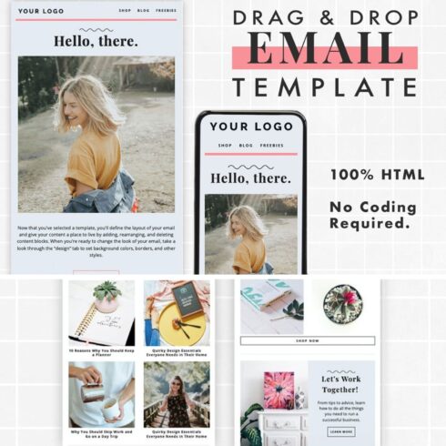 Pack of images of wonderful email design template.