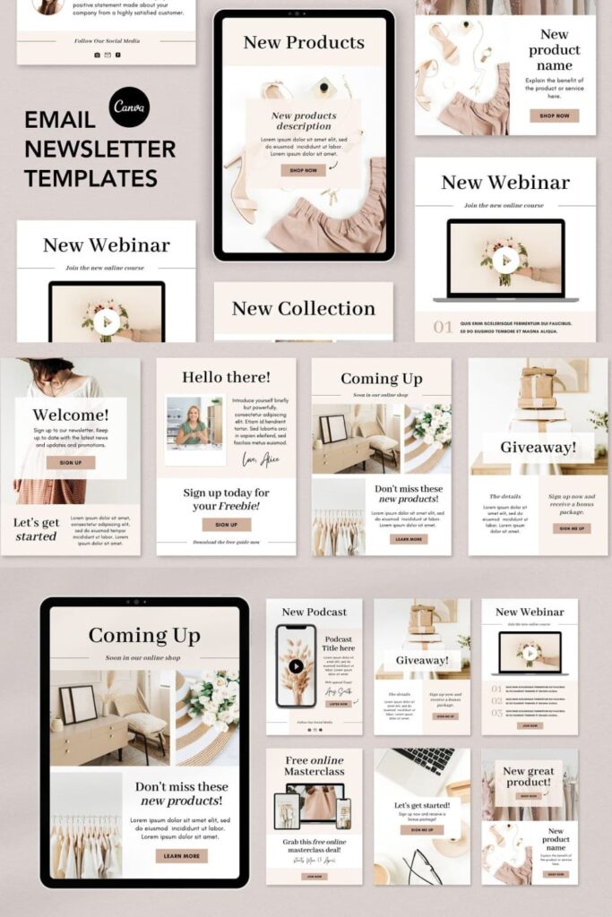 Canva Email Newsletter Templates – MasterBundles